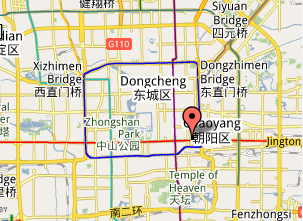 Landkarte des des Beijing International Hotels